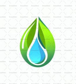 Wassertropfen und Blatt